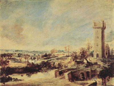 Landscape with the Tower of Steen (mk01), Peter Paul Rubens